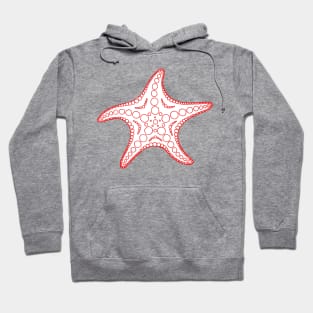 Starfish (red/white) Hoodie